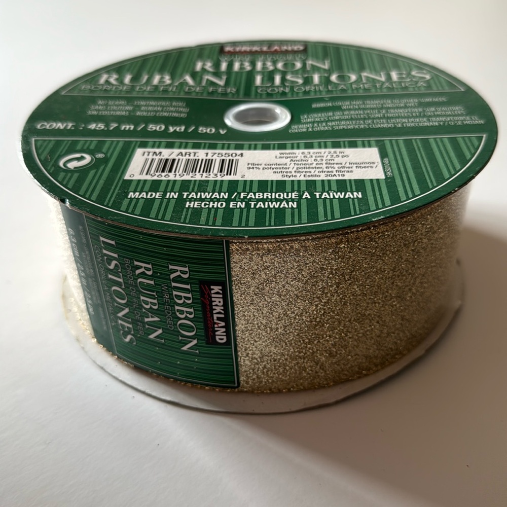 Kirkland Signature Wire Edged Ribbon